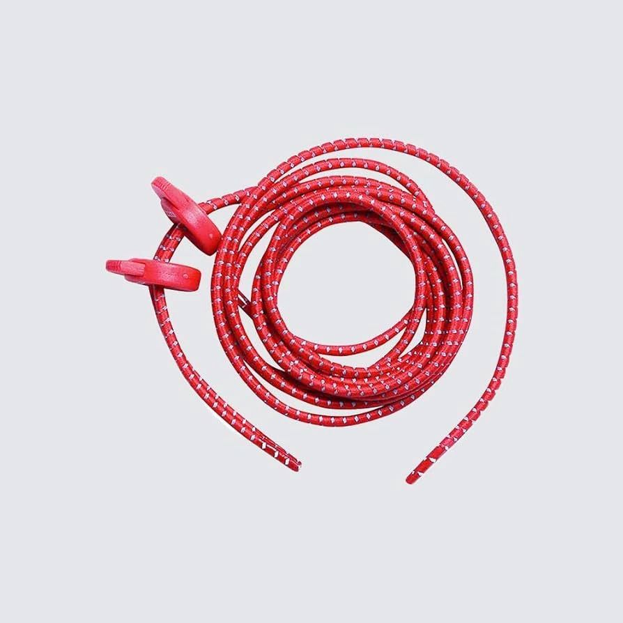 Zone3 Elastic Laces, Colour: Red
