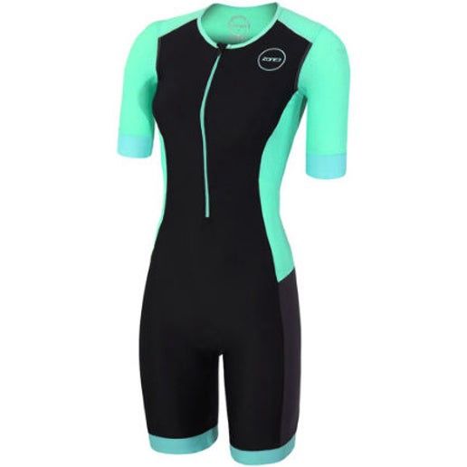 Zone3 Women's Aquaflo Plus Short Sleeve Trisuit, Size: Small