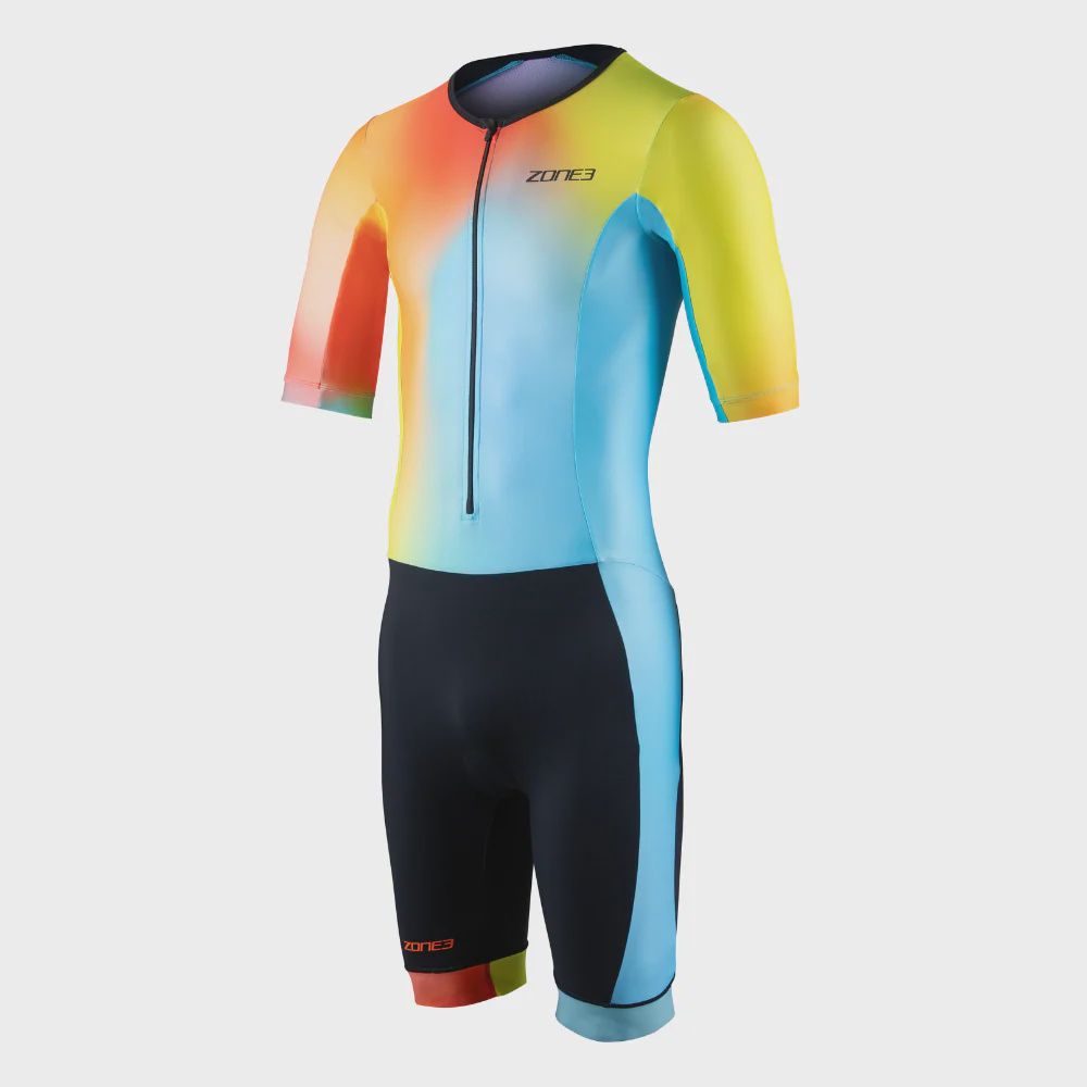 Zone3 Men's Activate+ Short Sleeve Trisuit, multicolour, Size: Large