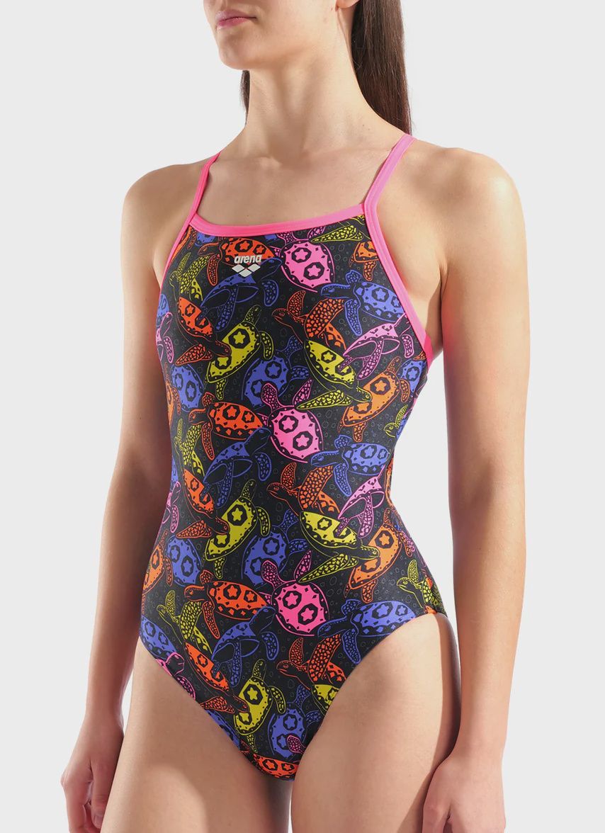 Arena Women's Sea Turtles Swimsuit Lightdrop Back, Size: 26