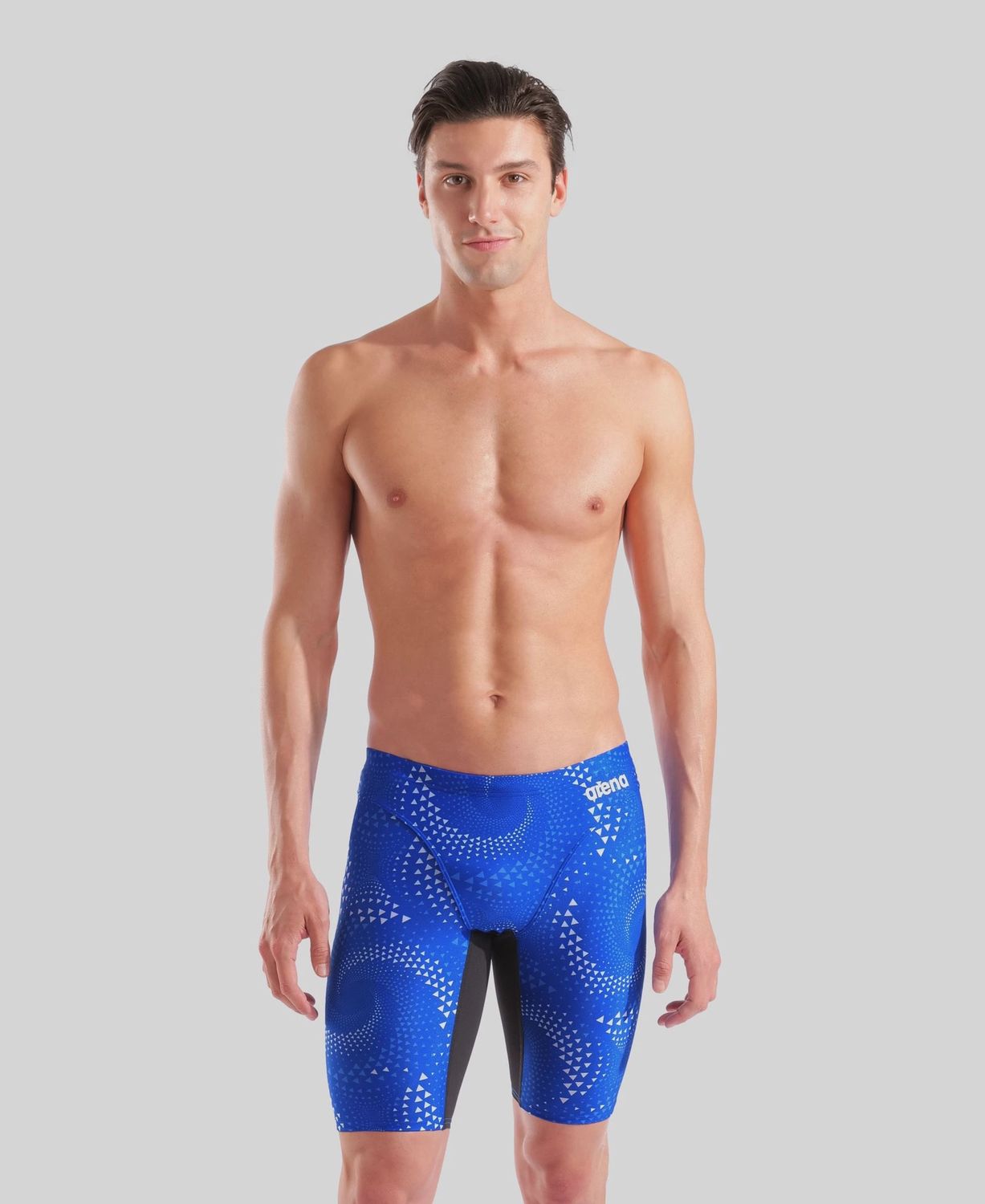 Arena Men's Fireflow Swim Jammer, Colour: 200 Black-Team Royal, Size: 28