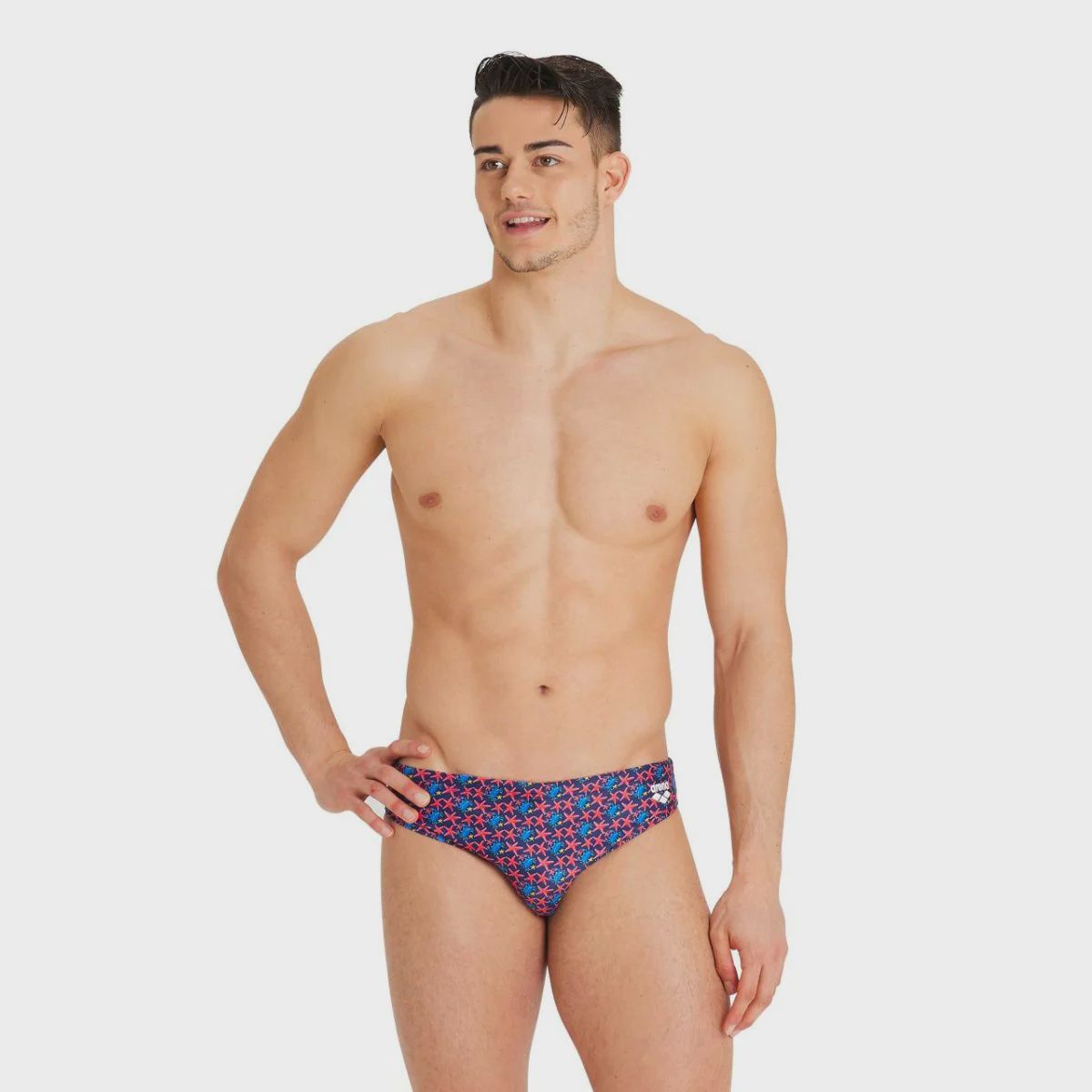 M Swim Brief Allover, Colour: 820 Royal/Multi, Size: 30