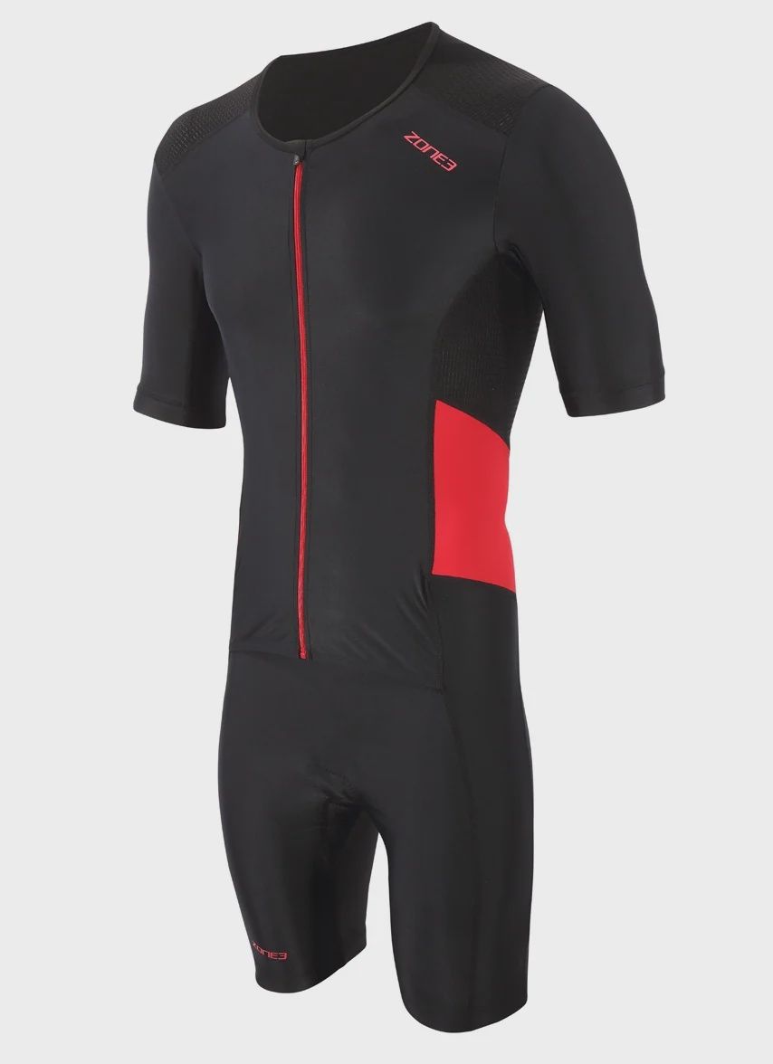 Zone3 Men's Activate Short Sleeve Full Zip Trisuit