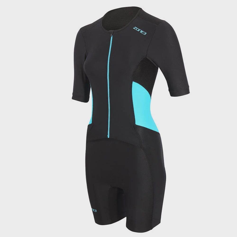 Zone3 Women's Activate Short Sleeve Full Zip Trisuit, Size: Small