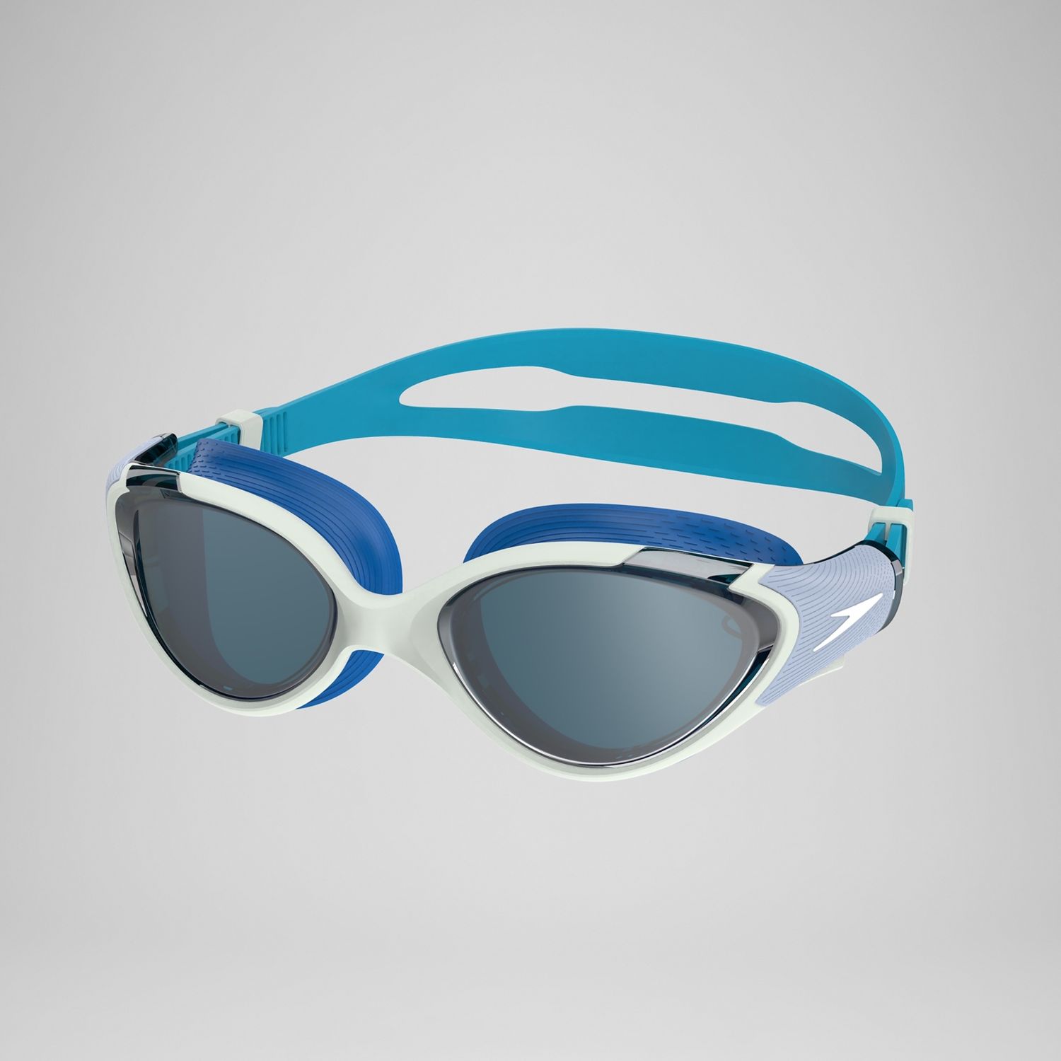 Speedo Women's Mirrored Biofuse 2.0, Colour: LIGHT HONEYDEW/ COBALT/SILVER MIRROR