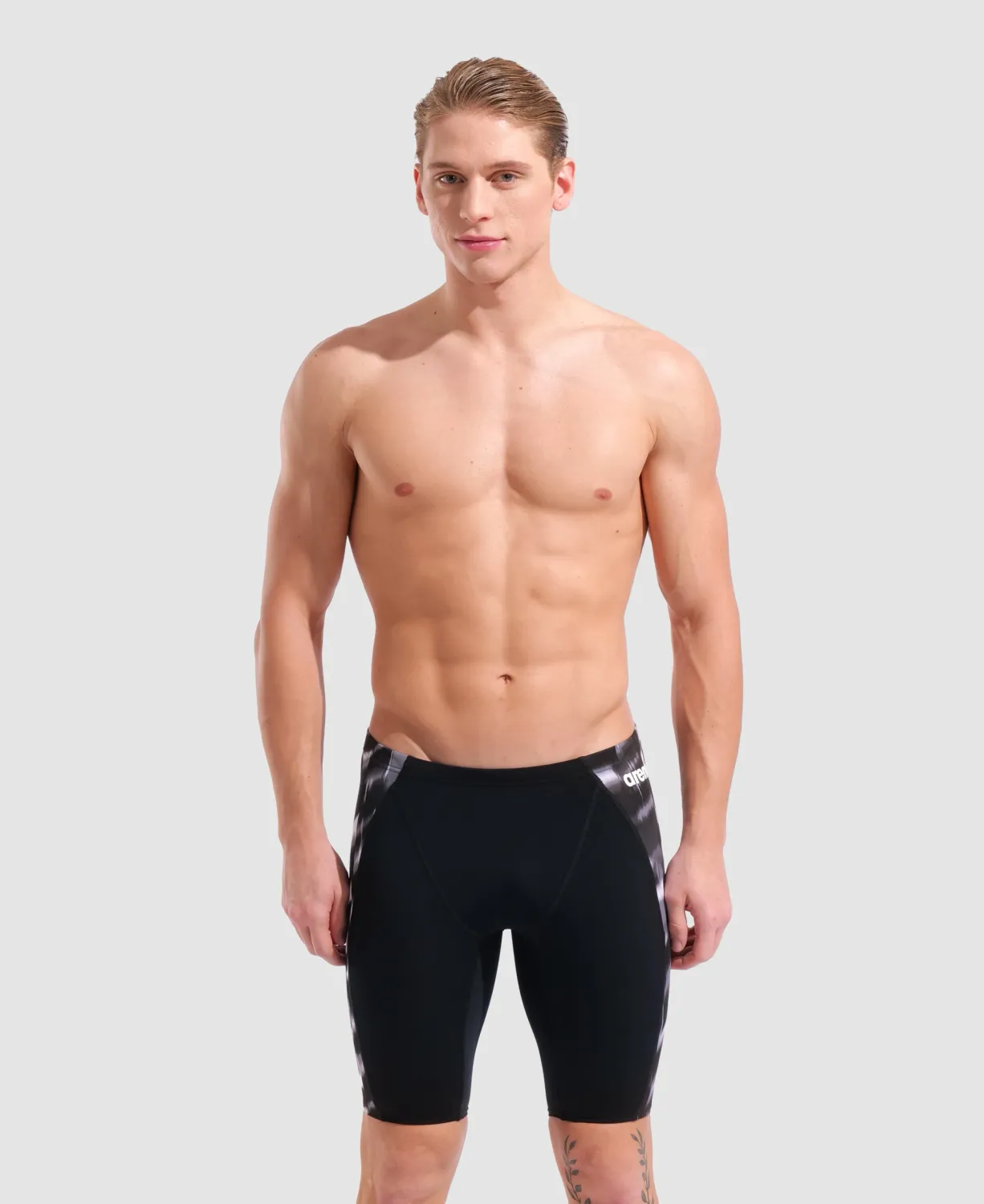 Arena Men's Wave Swim Jammer, Colour: 500 Black-Team Black, Size: 26