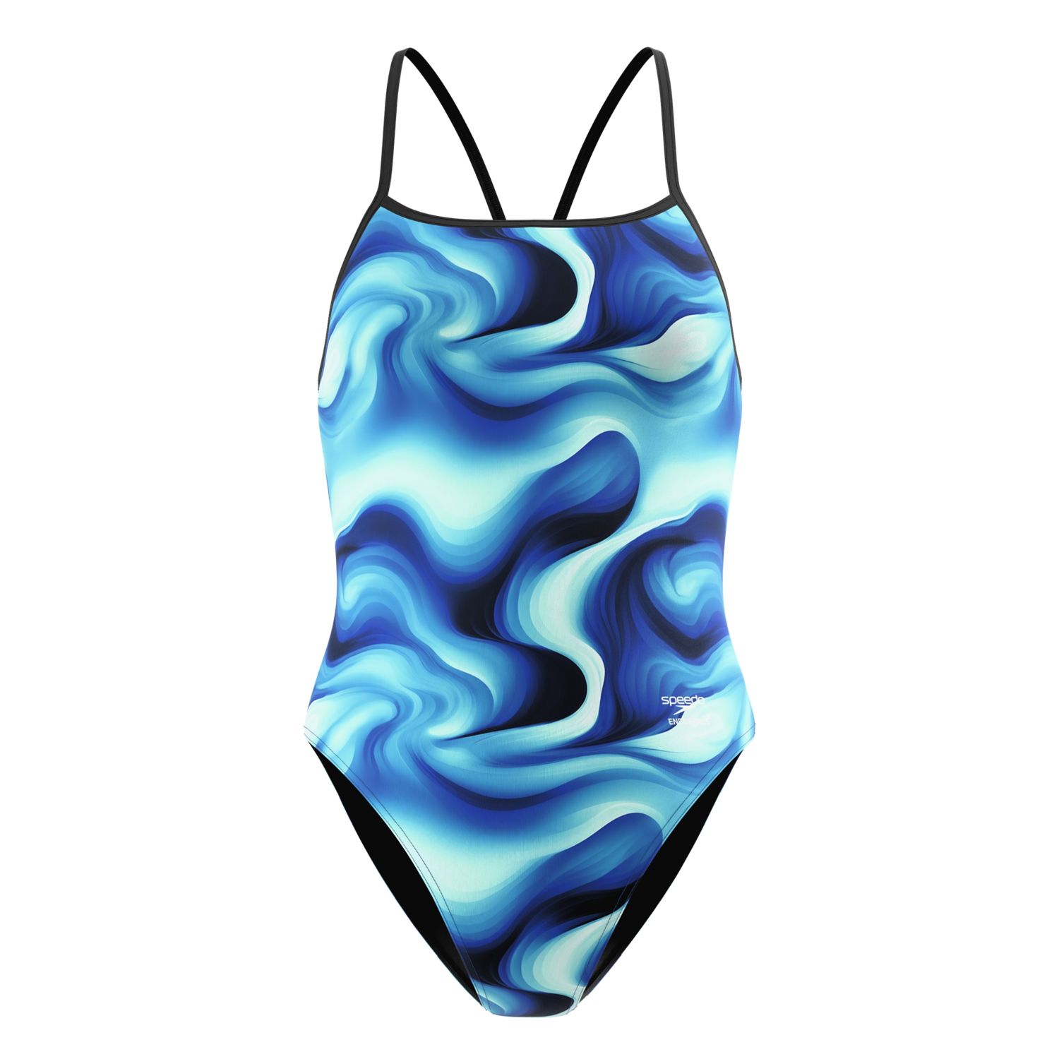 Speedo Women's Topography Turnback, Colour: 003 Team Royal Blue, Size: 28