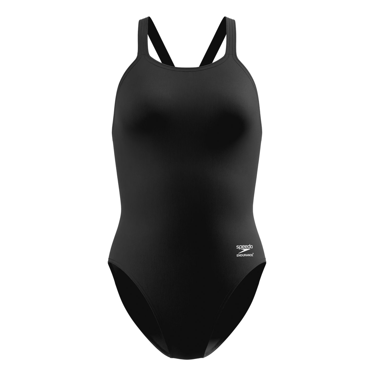 Speedo Women's Endurance+ Max Leaderback Swimsuit, Colour: 002 Team Black, Size: 32