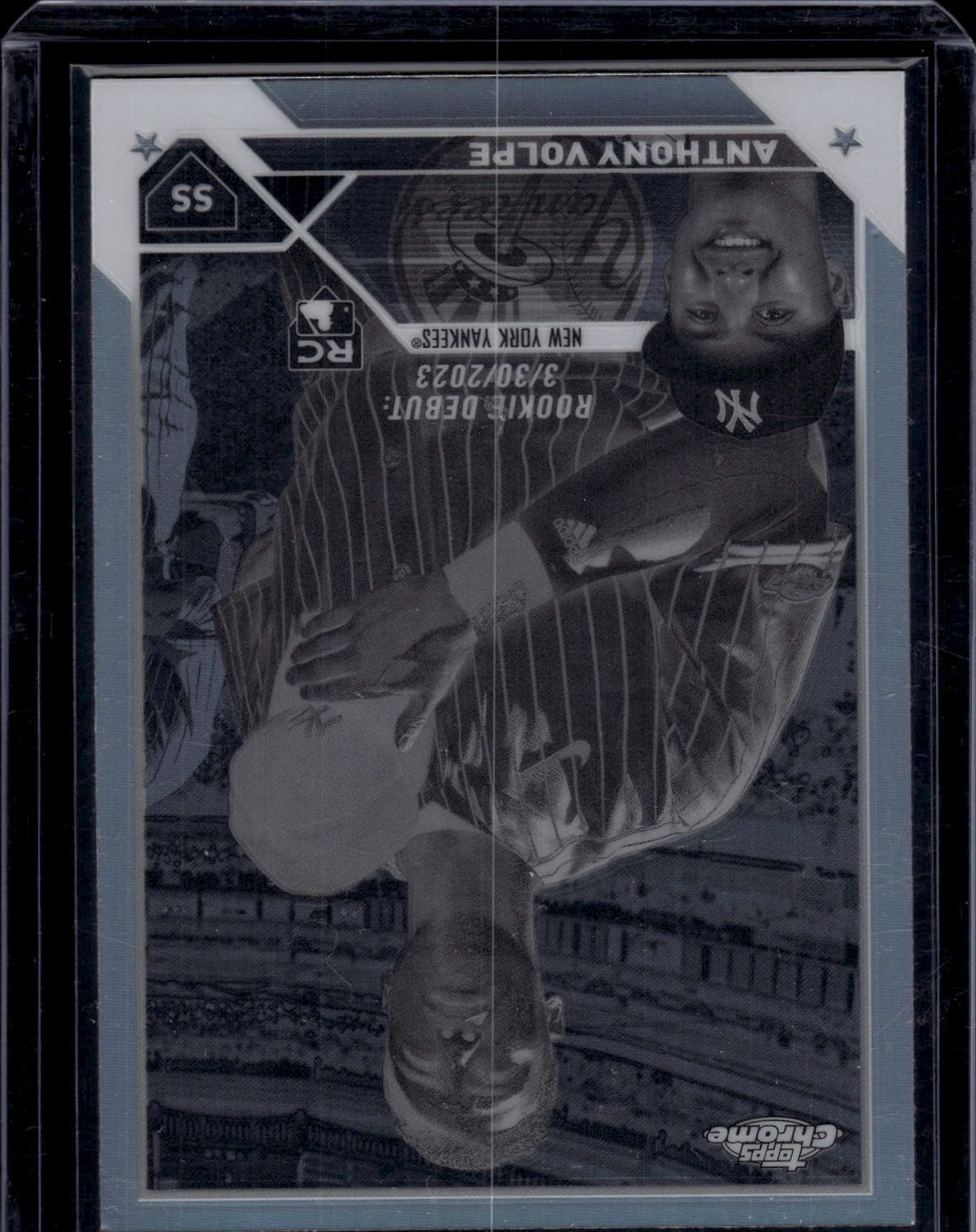 2023 Topps Chrome Update #USC35 Anthony Volpe Negative Refractor