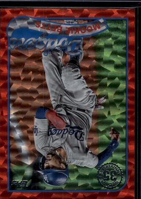 2024 Topps #89B-34 Mookie Betts 35th Anniversary Orange Ice Foil /25