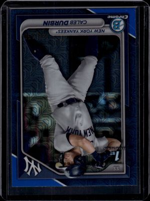 2024 Bowman Chrome #BCP-214 Caleb Durbin Prospects Blue Mojo Refractors #/150