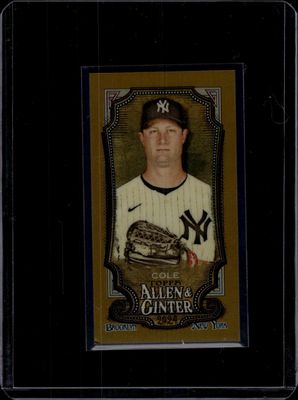 2024 Topps Allen &amp; Ginter #25 Gerrit Cole Chrome Mini Gold /50