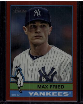 2025 Topps Heritage #244 Max Fried Red /5