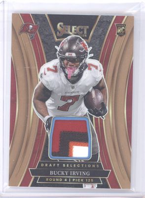 2024 Select #DSM-BIG Bucky Irving Draft Selections Materials Copper Prizm /49
