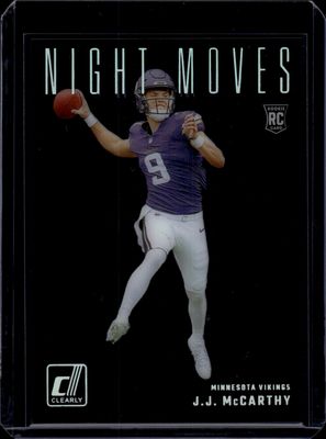 2024 Donruss Clearly #3 JJ McCarthy Nightmoves