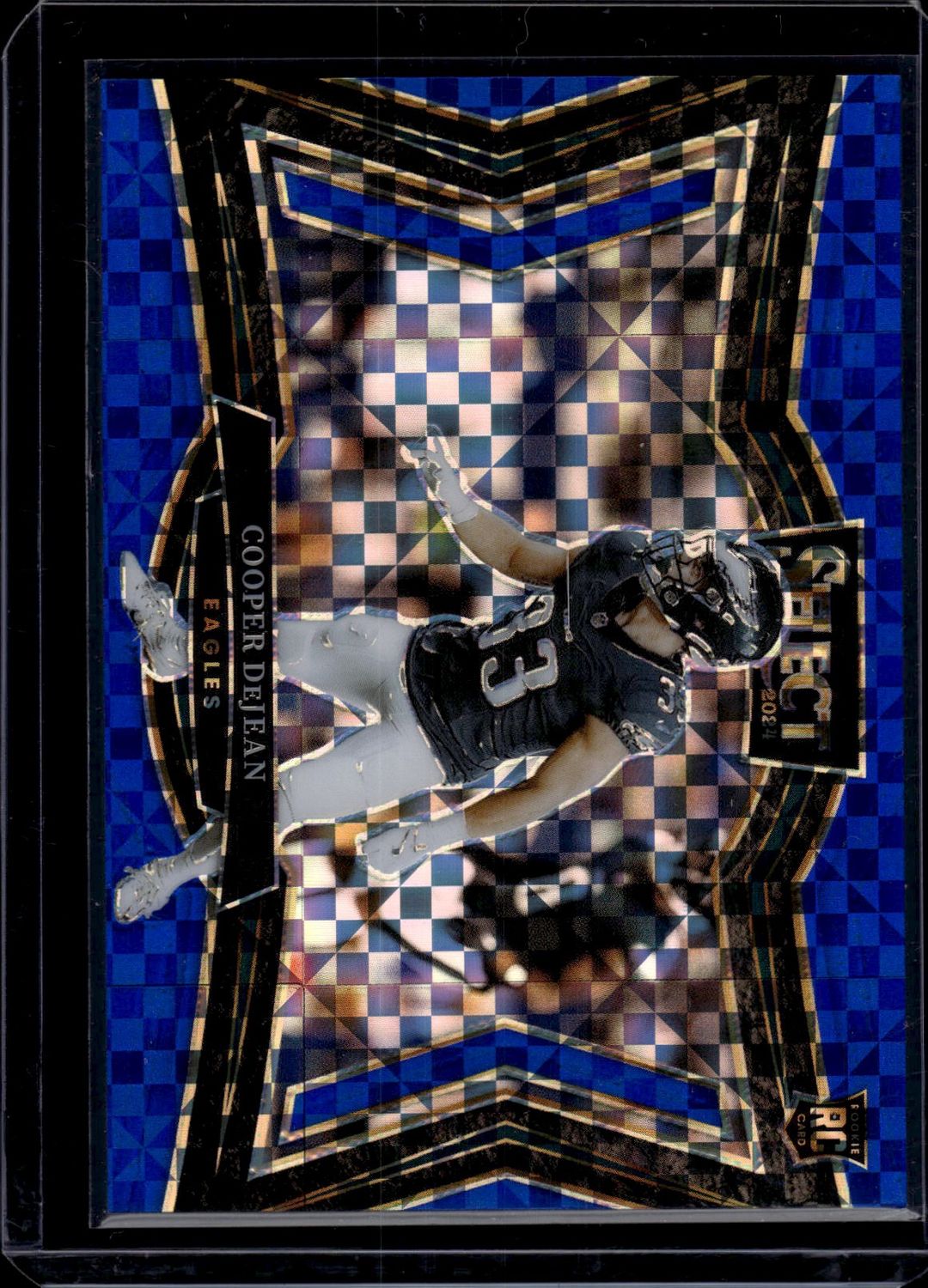 2024 Select #500 Cooper DeJean Field Level Blue Checkerboad /75