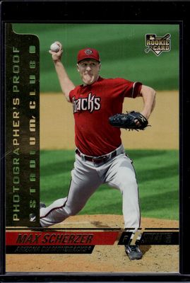 2008 Topps Stadium Club #140 Max Scherzer Photographers Proof Gold /50