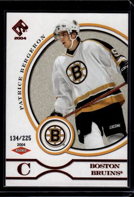 2003-04 Pacific Private Stock Reserve #104 Patrice Bergeron Red #/225