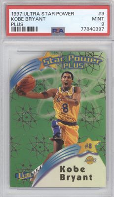 1997 Fleer Ultra #3 Kobe Bryant Star Power Plus PSA 9