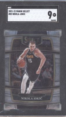 2021-22 Panini Select #82 Nikola Jokic SGC 9