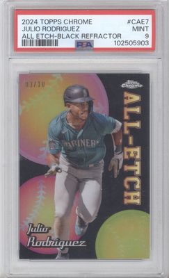 2024 Topps Chrome #CAE7 Julio Rodriguez All Etch Black /10