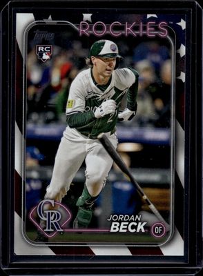 2024 Topps Update #US269 Jordan Beck Independence Day #/76