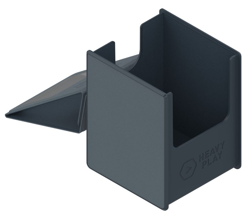 Heavy Play RFG Deck Box MAX 100 Double Sleeved Artificer Grey