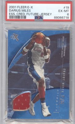 2001 Fleer E-X Darius Miles Future Jerseys