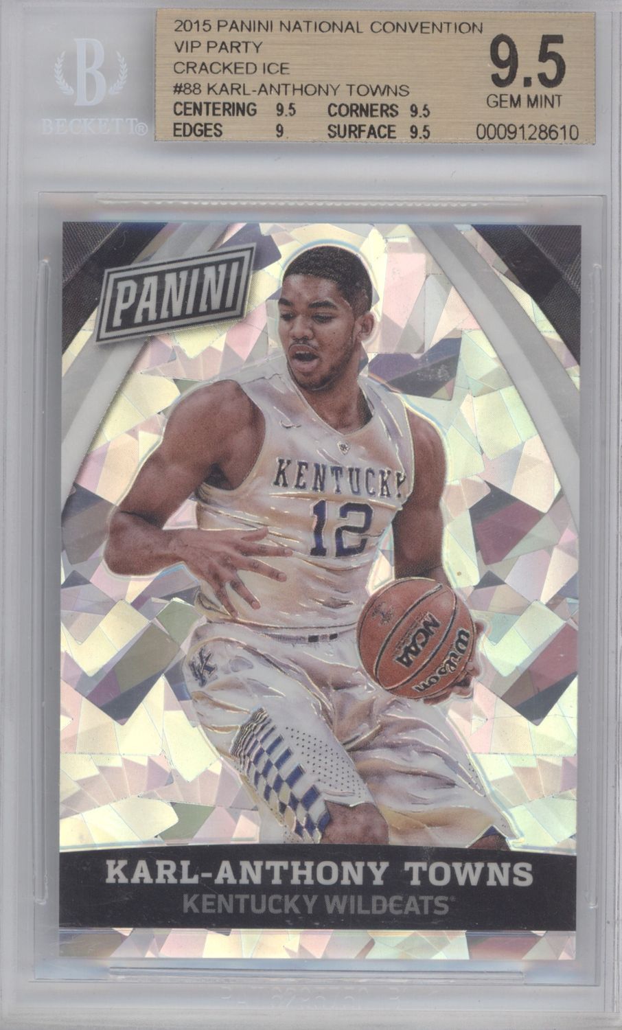 2015 Panini National Convention VIP Cracked Ice Karl-Anthony Towns