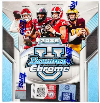 2025 Bowman University Chrome Football Mega Box