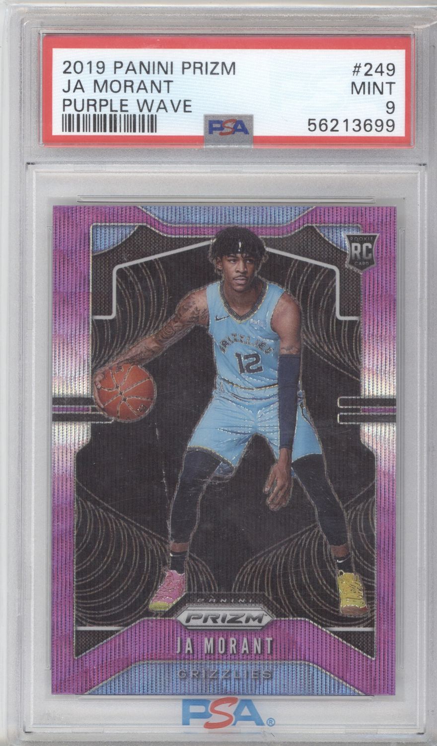 2019 Panini Prizm Ja Morant Purple Wave