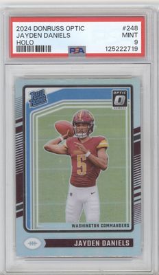 2024 Donruss Optic #248 Jayden Daniels Holo PSA 9