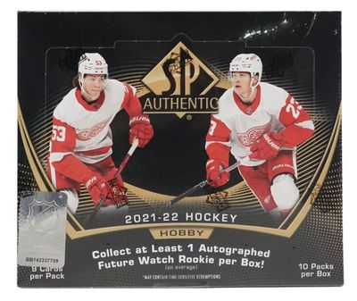 2021-22 Upper Deck SP Authentic Hockey Hobby Box