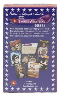 2025 Historic Autographs Famous Americans Series 2 Hobby Box