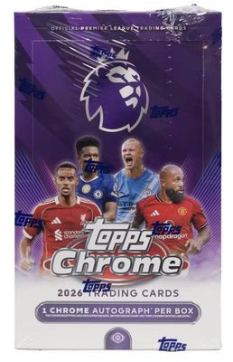 2026 Topps Chrome Premier League EPL Soccer Hobby Box