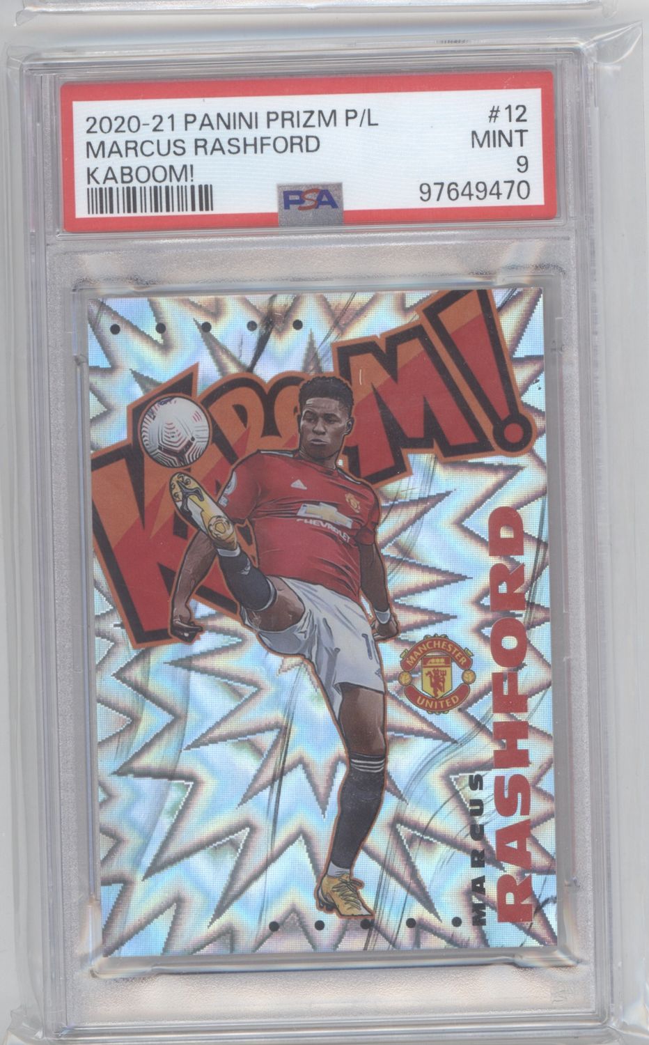 2020-21 Panini Prizm Marcus Rashford Kaboom SSP