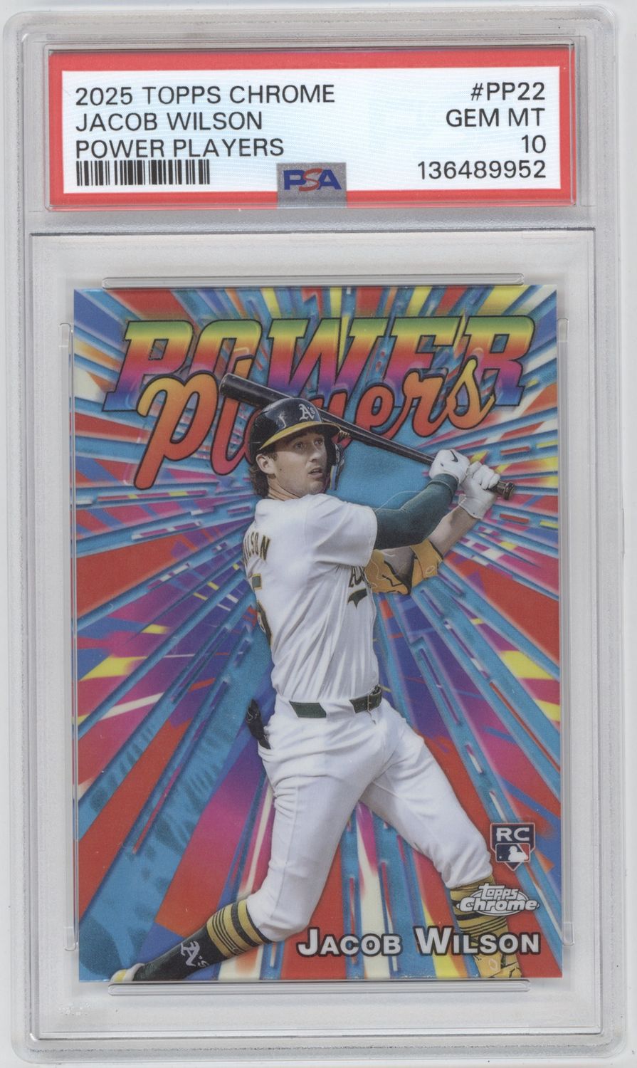 2025 Topps Chrome #PP-22 Jacob Wilson Power Players PSA 10