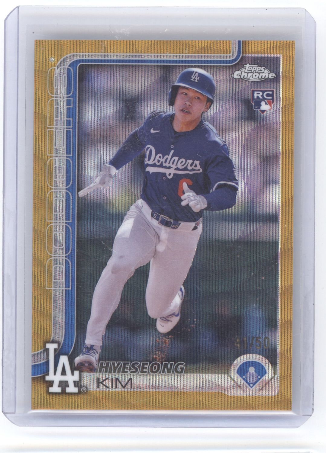 2025 Topps Chrome #152 Hyeseong Kim Gold wave /50