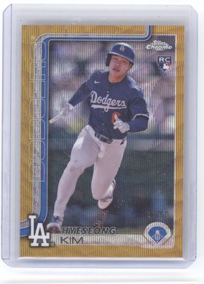 2025 Topps Chrome #152 Hyeseong Kim Gold wave /50