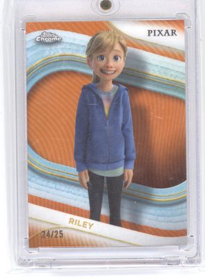 2025 Topps Chrome Pixar Riley Orange /25