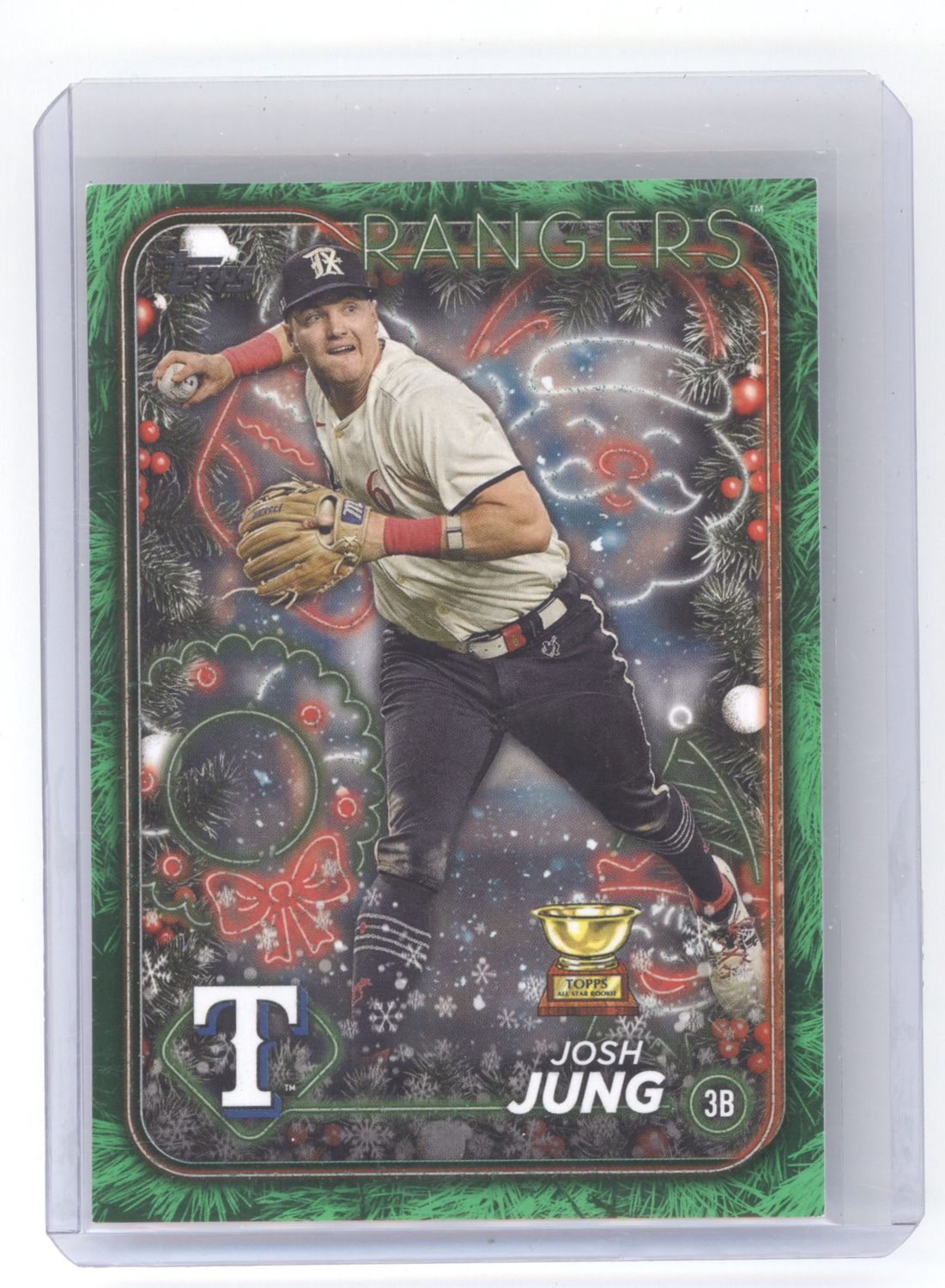 2024 Topps Holiday #H73 Josh Jung Green SP /5