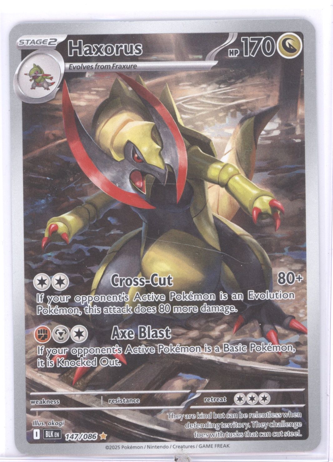 Haxorus - 147/086 - SV: Black Bolt (BLK)(2/28)