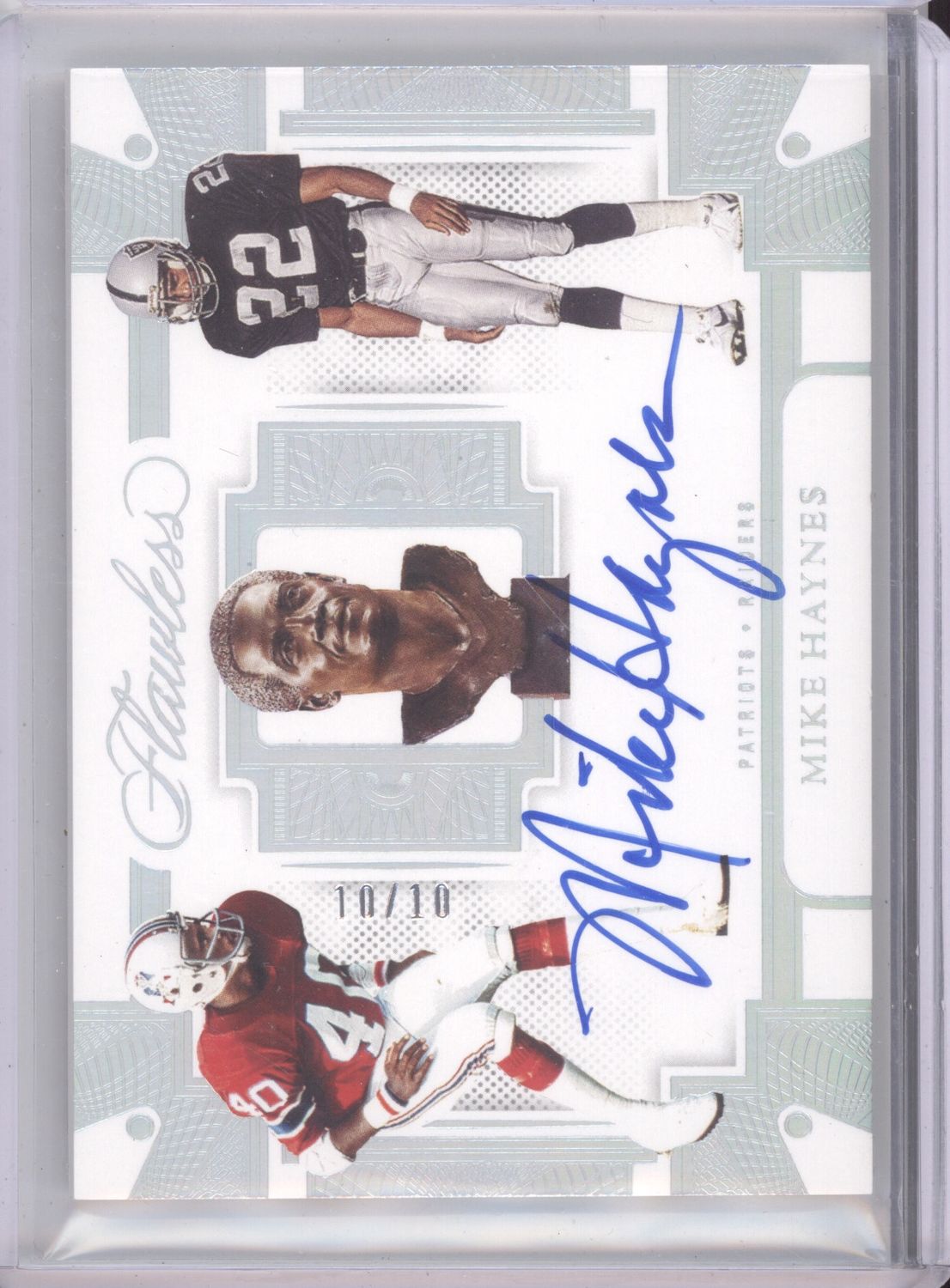 2022 Panini Flawless #CP-MH Mike Haynes Career Progressions Silver #/10