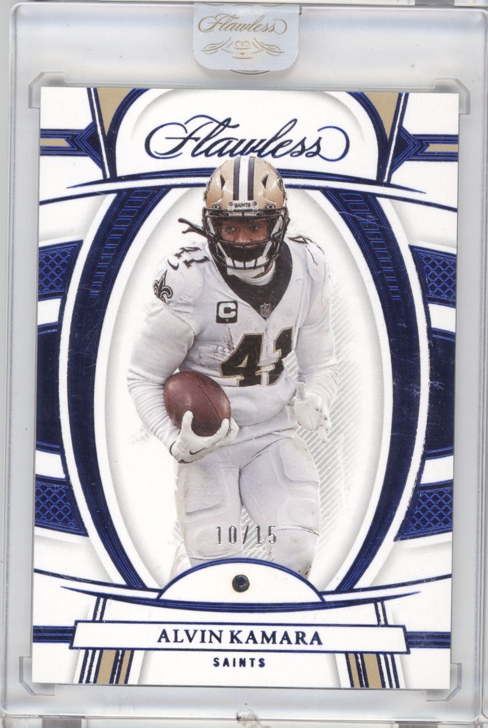 2022 Panini Flawless #49 Alvin Kamara Sapphire #/15