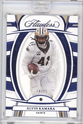 2022 Panini Flawless #49 Alvin Kamara Sapphire #/15