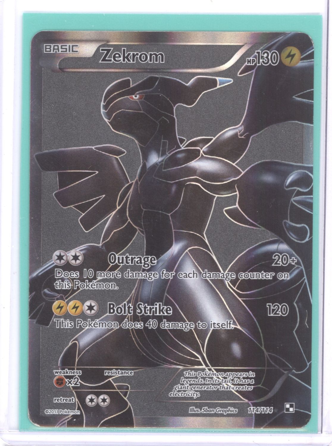 Zekrom (114 Full Art) - Black and White (BLW)