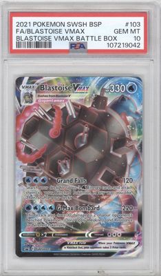 Blastoise VMAX - SWSH103 - SWSH: Sword &amp; Shield Promo Cards (SWSD) PSA 10