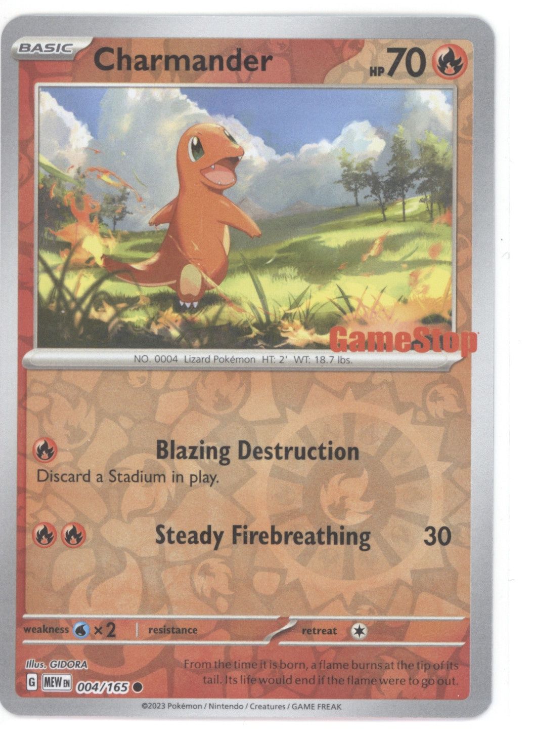 Charmander - 004/165 (GameStop Exclusive)