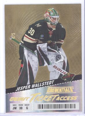 2024-25 Upper Deck Credentials #131 Jesper Wallstedt Gold #/5