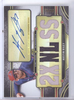 2024 Topps Triple Threads #TTAR-RIL1 Austin Riley Triple Thread Auto Relic /36